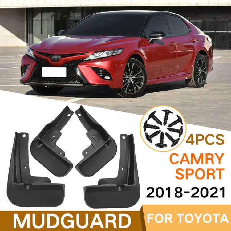For Toyota Camry Sport 2018-2021 4pcs/Set Car Auto Soft Plastic Splash Flaps Fender Guard - Mudguards by PMC TechLife | Online Shopping South Africa | PMC TechLife | Buy Now Pay Later Mobicred