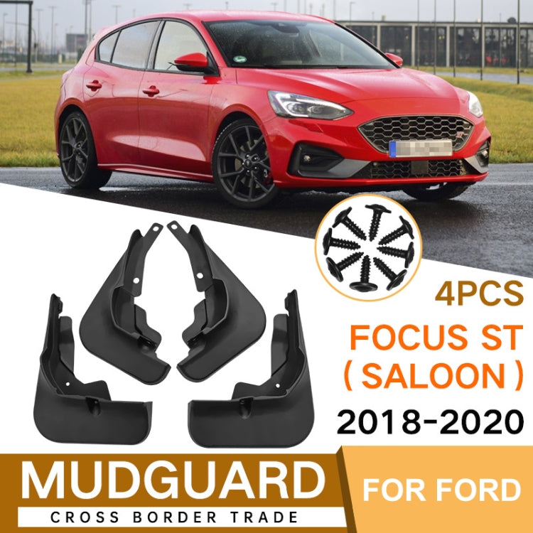 For Ford Focus ST Saloon 2018-2020 4pcs/Set Car Auto Soft Plastic Splash Flaps Fender Guard - Mudguards by PMC TechLife | Online Shopping South Africa | PMC TechLife | Buy Now Pay Later Mobicred