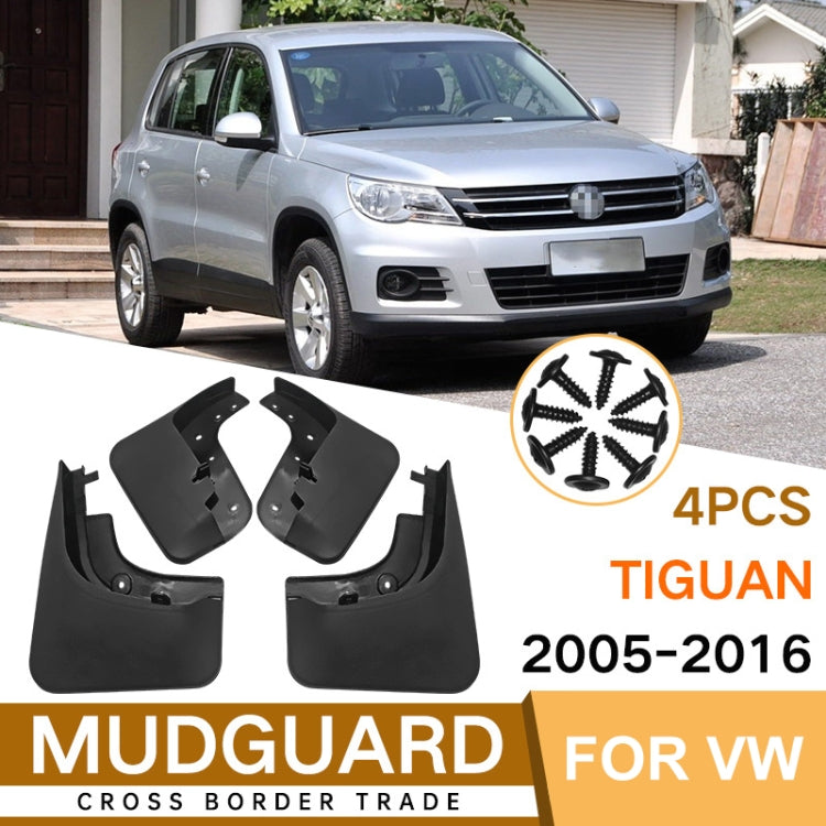 For Volkswagen Tiguan 2005-2016 4pcs/Set Car Auto Soft Plastic Splash Flaps Fender Guard - free shipping - PMC TechLife - Order now!