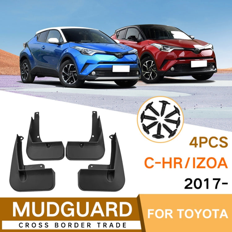 For Toyota IZOA C-HR 2017-2023 4pcs/Set Car Auto Soft Plastic Splash Flaps Fender Guard - Mudguards by PMC TechLife | Online Shopping South Africa | PMC TechLife | Buy Now Pay Later Mobicred