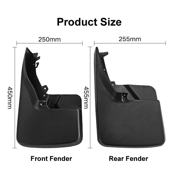 For Dodge RAM 1500 / 2500 / 3500 2010-2018 4pcs/Set Car Auto Soft Plastic Splash Flaps Fender Guard - free shipping - PMC TechLife - Order now!