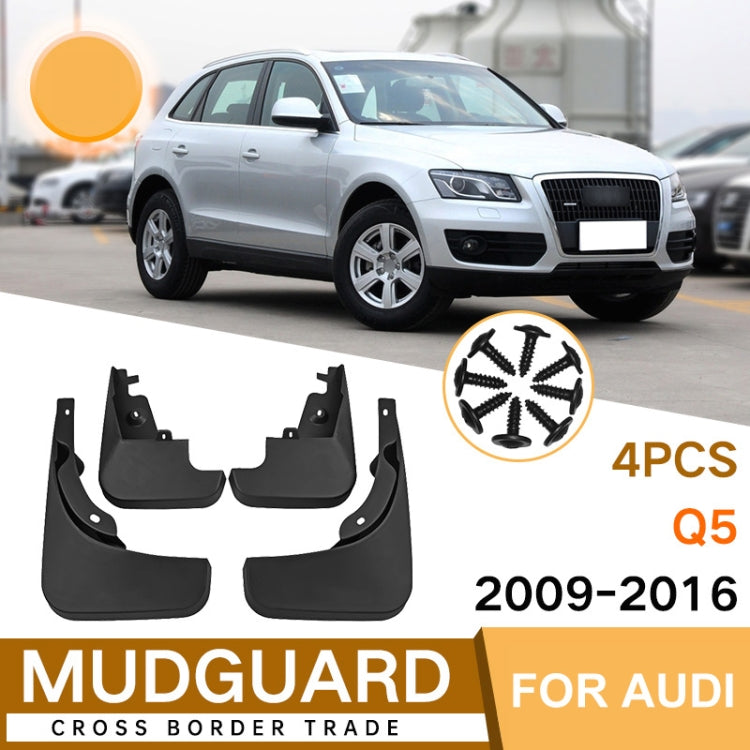 For Audi Q5 2009-2016 4pcs/Set Car Auto Soft Plastic Splash Flaps Fender Guard - Mudguards by PMC TechLife | Online Shopping South Africa | PMC TechLife | Buy Now Pay Later Mobicred