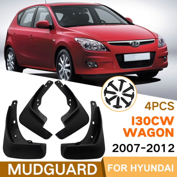 For Hyundai i30 / i30cw Wagon 2007-2012 4pcs/Set Car Auto Soft Plastic Splash Flaps Fender Guard - Mudguards by PMC TechLife | Online Shopping South Africa | PMC TechLife | Buy Now Pay Later Mobicred