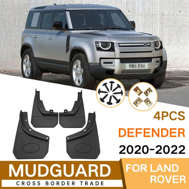 For LandRover Defender 2020-2022 4pcs/Set Car Auto Soft Plastic Splash Flaps Fender Guard - Mudguards by PMC TechLife | Online Shopping South Africa | PMC TechLife | Buy Now Pay Later Mobicred