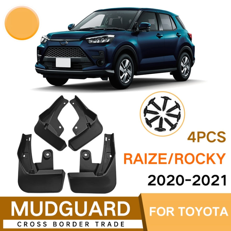For Toyota Raize / Daihatsu Rocky 2020-2021 4pcs/Set Car Auto Soft Plastic Splash Flaps Fender Guard - Mudguards by PMC TechLife | Online Shopping South Africa | PMC TechLife | Buy Now Pay Later Mobicred