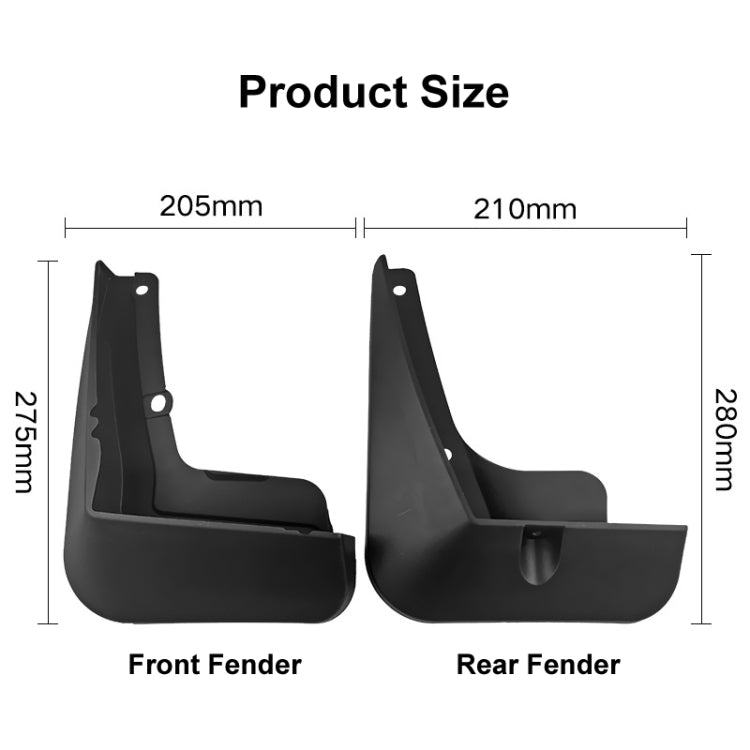 For KIA EV6 2023 4pcs/Set Car Auto Soft Plastic Splash Flaps Fender Guard - free shipping - PMC TechLife - Order now!