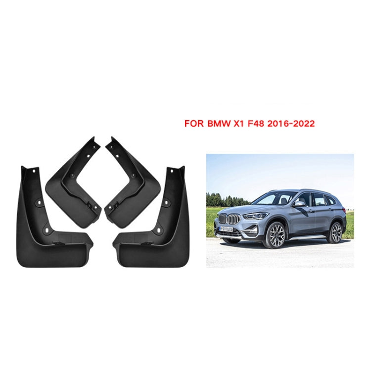 For BMW X1 F48 2016-2022 4pcs/Set Car Auto Soft Plastic Splash Flaps Fender Guard - Mudguards by PMC TechLife | Online Shopping South Africa | PMC TechLife | Buy Now Pay Later Mobicred