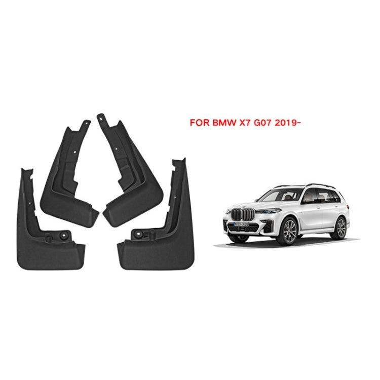 For BMW X7 2019-2023 4pcs/Set Car Auto Soft Plastic Splash Flaps Fender Guard with Pedals - Mudguards by PMC TechLife | Online Shopping South Africa | PMC TechLife | Buy Now Pay Later Mobicred