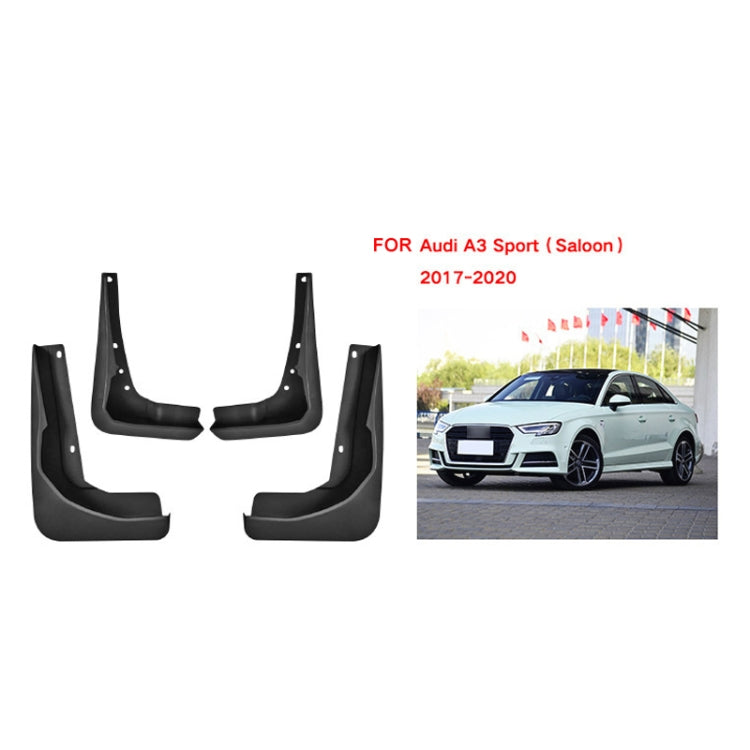 For Audi A3 Sedan Sport 2017-2020 4pcs/Set Car Auto Soft Plastic Splash Flaps Fender Guard - Mudguards by PMC TechLife | Online Shopping South Africa | PMC TechLife | Buy Now Pay Later Mobicred