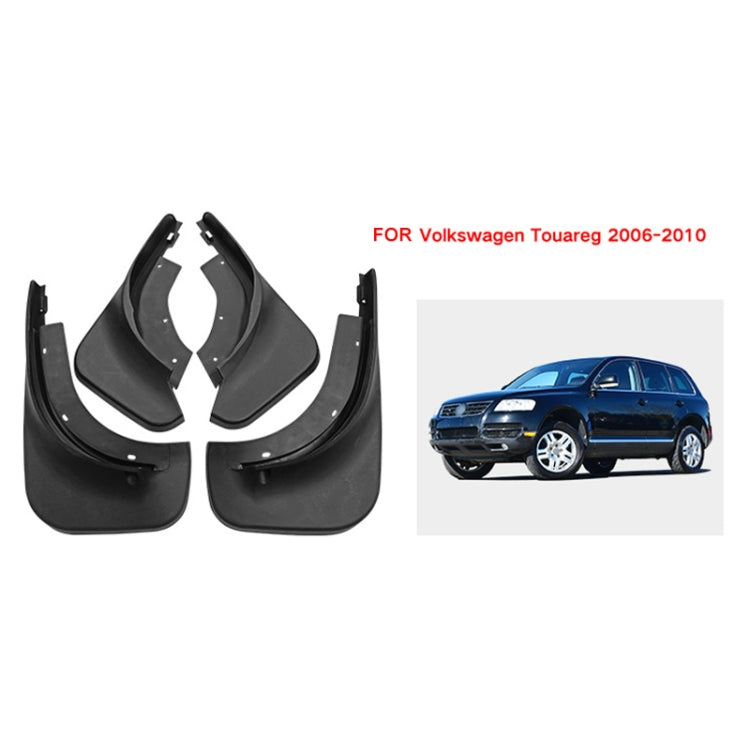 For Volkswagen Touareg 2005-2010 4pcs/Set Car Auto Soft Plastic Splash Flaps Fender Guard, without Wheel Eyebrow - Mudguards by PMC TechLife | Online Shopping South Africa | PMC TechLife