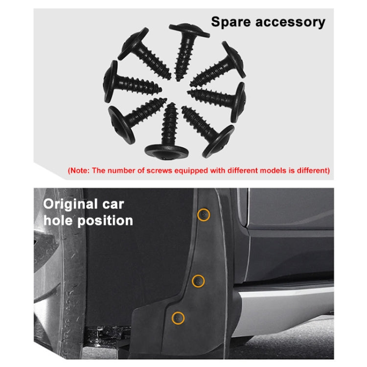 For Volkswagen Scirocco 2009-2016 4pcs/Set Car Auto Soft Plastic Splash Flaps Fender Guard - Mudguards by PMC TechLife | Online Shopping South Africa | PMC TechLife | Buy Now Pay Later Mobicred