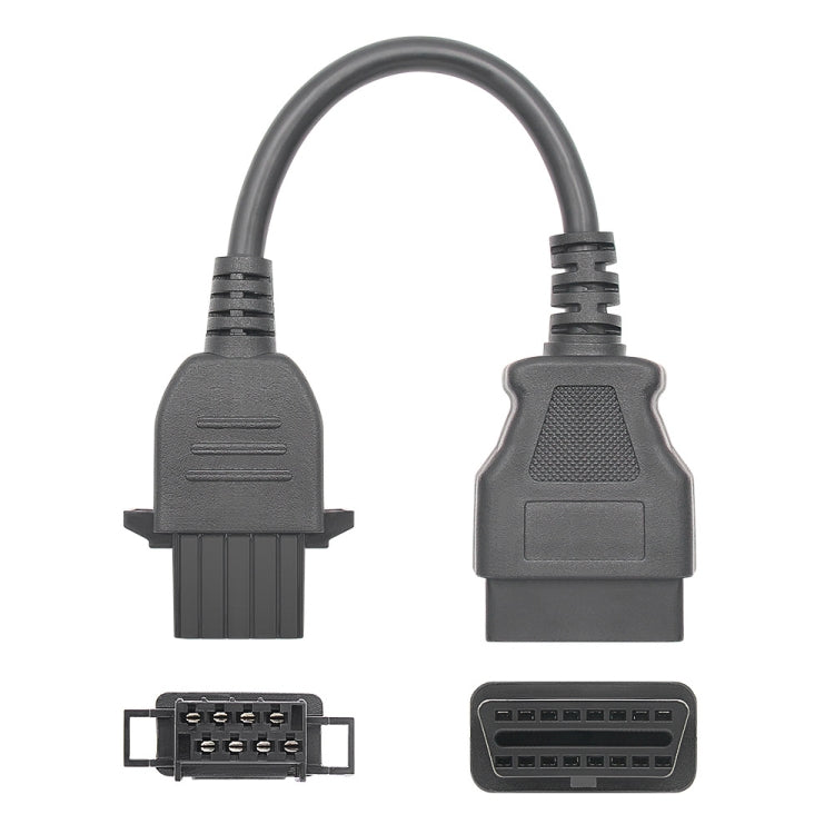 For Volvo 8 Pin Female to OBDII Female Truck Adapter Cable - Cables & Connectors by PMC TechLife | Online Shopping South Africa | PMC TechLife