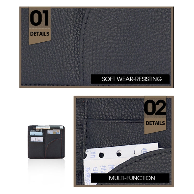 Car Multifunctional Sun Visor Card Holder Bill Storage Card Bag (Brown) - Stowing Tidying by PMC TechLife | Online Shopping South Africa | PMC TechLife | Buy Now Pay Later Mobicred