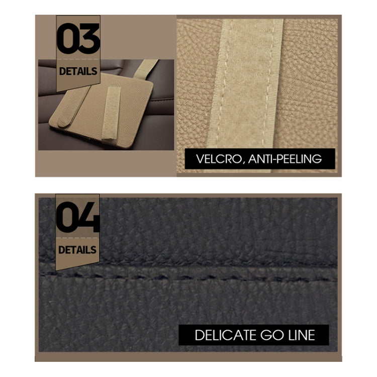 Car Multifunctional Sun Visor Card Holder Bill Storage Card Bag (Beige) - Stowing Tidying by PMC TechLife | Online Shopping South Africa | PMC TechLife | Buy Now Pay Later Mobicred