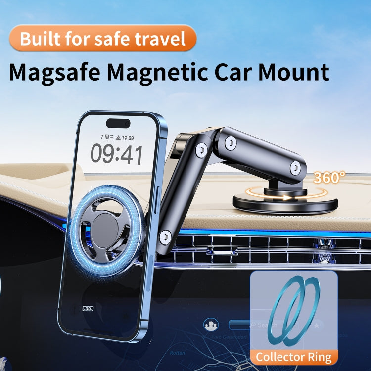 LK-CDD13 Car Multi-angle Adjustable MagSafe Magnetic Holder (Silver) - free shipping - PMC TechLife - Order now!