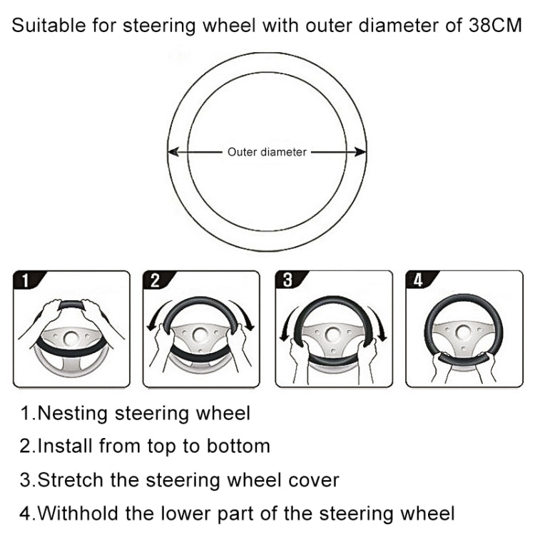D Style Car Universal Cartoon Pattern Plush Warm Anti-skid Steering Wheel Cover, Diameter: 38cm (Green) - Steering Wheel Accessories by PMC TechLife | Online Shopping South Africa | PMC TechLife | Buy Now Pay Later Mobicred