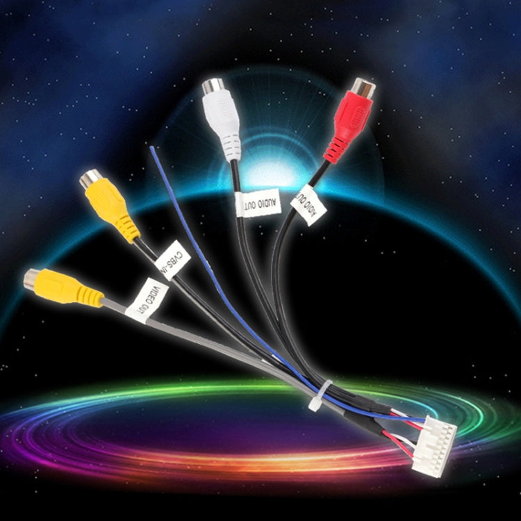 Palminfo Male Android Navigation 20-pin Plug RCA Video Audio Cable - DIY Cables by PMC TechLife | Online Shopping South Africa | PMC TechLife | Buy Now Pay Later Mobicred