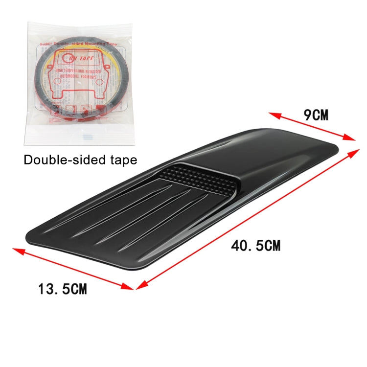 HD-713 1 Pair Car Hood Decorative Stickers Fender Air Vents Sticker(Black) - free shipping - PMC TechLife - Order now!