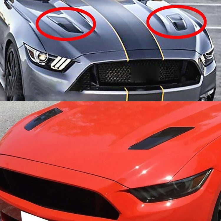 HD-713 1 Pair Car Hood Decorative Stickers Fender Air Vents Sticker(Black) - free shipping - PMC TechLife - Order now!