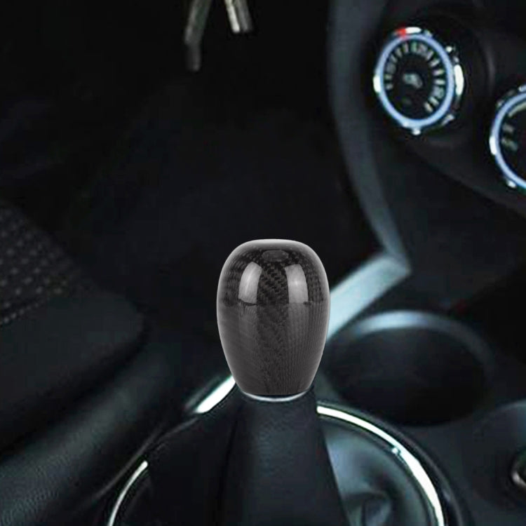 Car Carbon Fiber Pattern Gear Shift Knob Short Style Duck Egg Type Automatic Gear Head (Black) - Shift Knob by PMC TechLife | Online Shopping South Africa | PMC TechLife | Buy Now Pay Later Mobicred