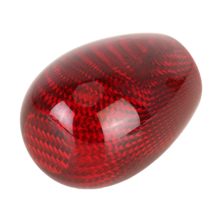 Car Carbon Fiber Pattern Gear Shift Knob Short Style Duck Egg Type Automatic Gear Head (Red) - Shift Knob by PMC TechLife | Online Shopping South Africa | PMC TechLife | Buy Now Pay Later Mobicred