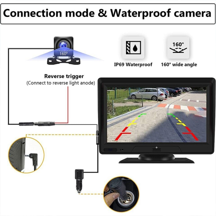 P702D 7 inch Portable Touch Display Wireless Car Navigator Dual-lens Smart Driving Recorder - Car DVRs by PMC TechLife | Online Shopping South Africa | PMC TechLife | Buy Now Pay Later Mobicred