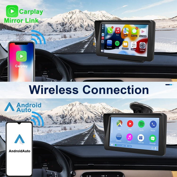 P701S 7 inch Portable Touch Display Wireless Car Navigator Smart CarPlay Bluetooth Reversing Image - Car DVRs by PMC TechLife | Online Shopping South Africa | PMC TechLife | Buy Now Pay Later Mobicred