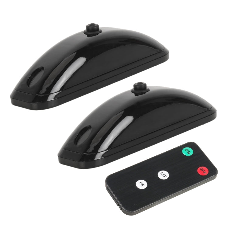 H901 2pcs / Pack Car Remote Pilot Light Warning Light Dual Flash Light (Black) - free shipping - PMC TechLife - Order now!