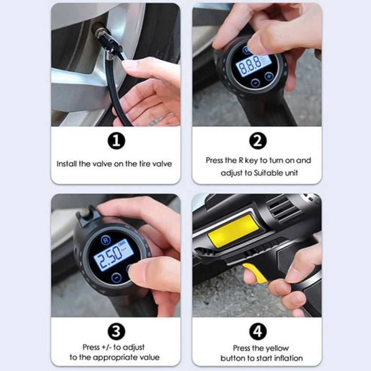 Car Portable Mini Wireless Digital Display Tire Inflator Pump - Inflatable Pump by PMC TechLife | Online Shopping South Africa | PMC TechLife