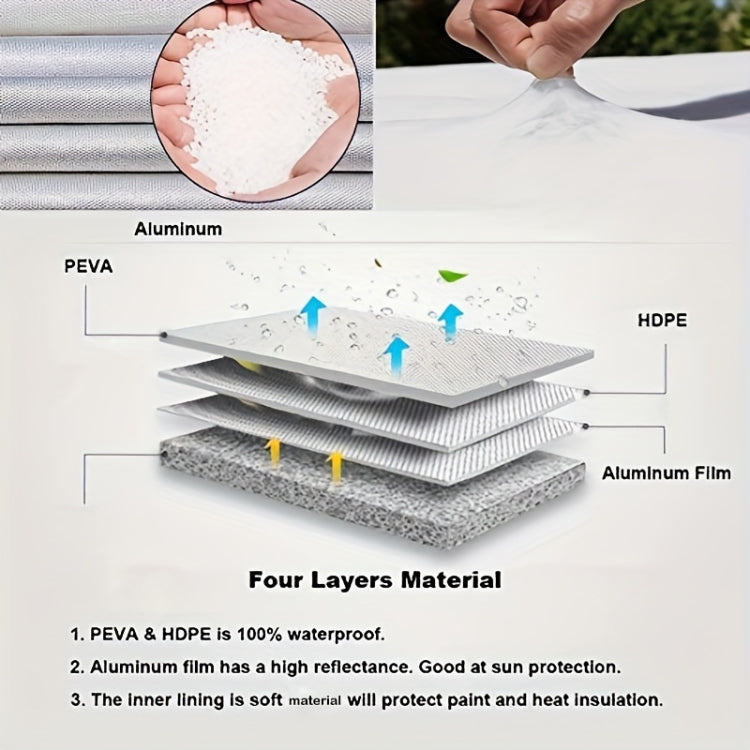 4pcs / Set Car Tire 420D Oxford Cloth Protective Cover, Diameter: 76-81cm, Width: 34cm - Window Foils & Solar Protection by PMC TechLife | Online Shopping South Africa | PMC TechLife | Buy Now Pay Later Mobicred