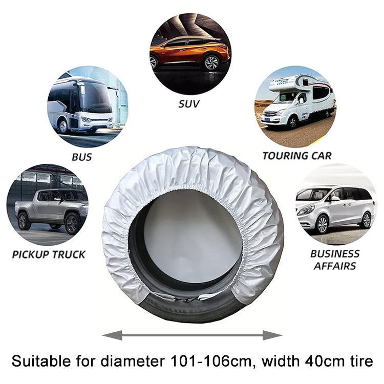 4pcs / Set Car Tire 420D Oxford Cloth Protective Cover, Diameter: 101-106cm, Width: 40cm - free shipping - PMC TechLife - Order now!