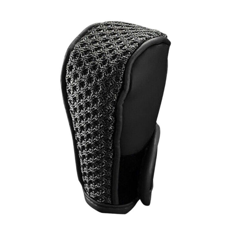 Universal Car PU + Ice Silk Gear Shift Knob Protective Cover (Black) - Shift Knob by PMC TechLife | Online Shopping South Africa | PMC TechLife | Buy Now Pay Later Mobicred
