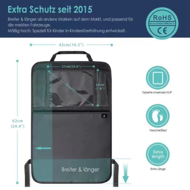 Car Rear Seat Oxford Cloth Storage Bag Car Seat Back Anti-kick Pad - Stowing Tidying by PMC TechLife | Online Shopping South Africa | PMC TechLife | Buy Now Pay Later Mobicred