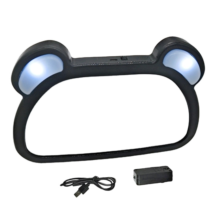 Car Baby Auxiliary Viewing Mirror with LED Remote Control Light + USB Charging - Interior Mirrors by PMC TechLife | Online Shopping South Africa | PMC TechLife | Buy Now Pay Later Mobicred