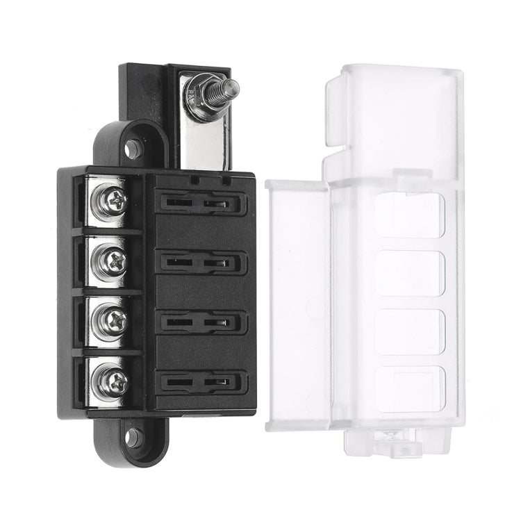 4 Way Fuse Block with Fuses and Terminals - Fuse by PMC TechLife | Online Shopping South Africa | PMC TechLife | Buy Now Pay Later Mobicred