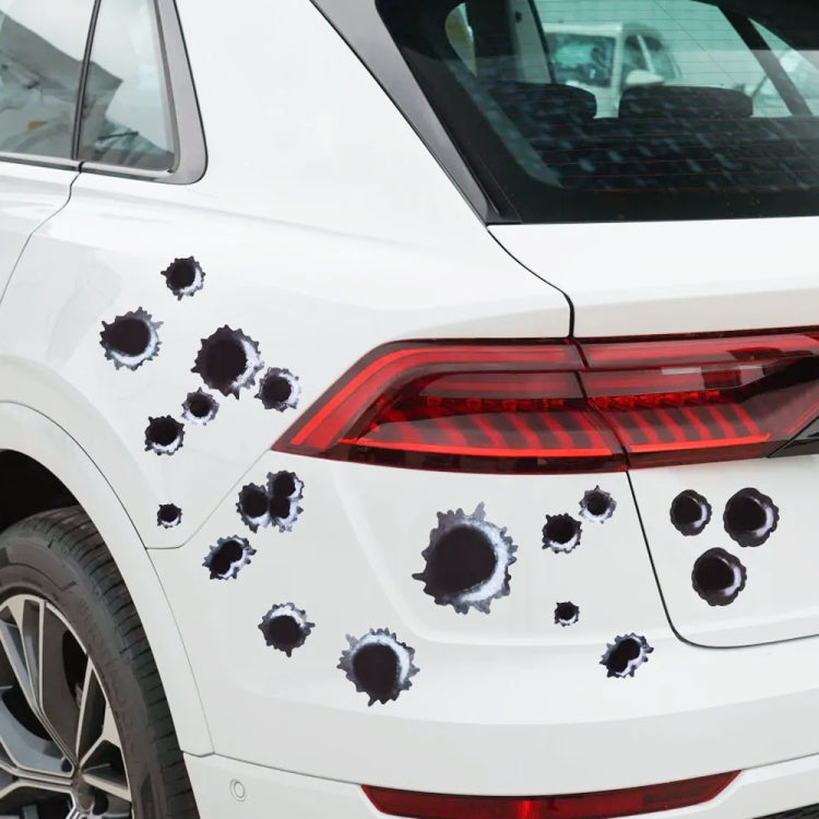 Car PVC Self-adhesive Bullet Hole Scratch Personalized Stickers - free shipping - PMC TechLife - Order now!
