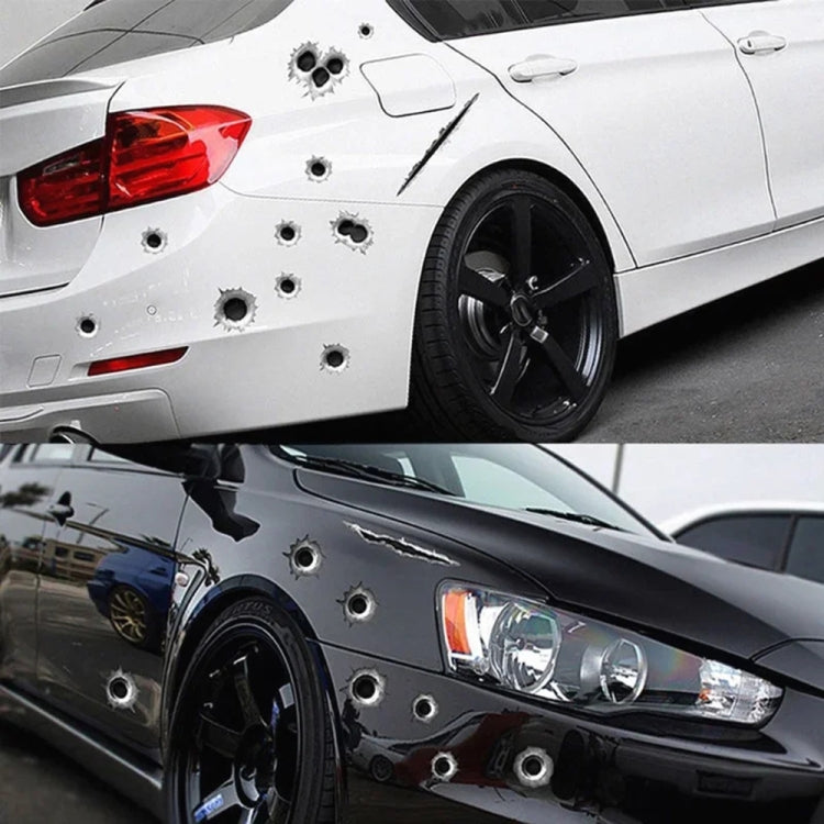 Car PVC Self-adhesive Bullet Hole Scratch Personalized Stickers - free shipping - PMC TechLife - Order now!