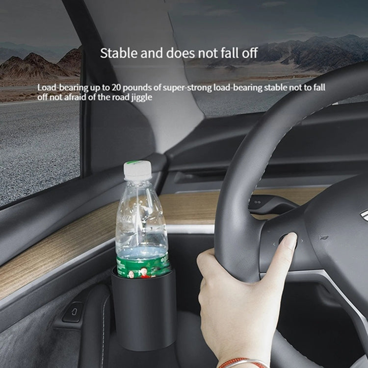 For Tesla Model Y / 3 2pcs / Set Car Door Main Driver & Co-pilot Water Cup Storage Holder - Car Drink Holders by PMC TechLife | Online Shopping South Africa | PMC TechLife | Buy Now Pay Later Mobicred