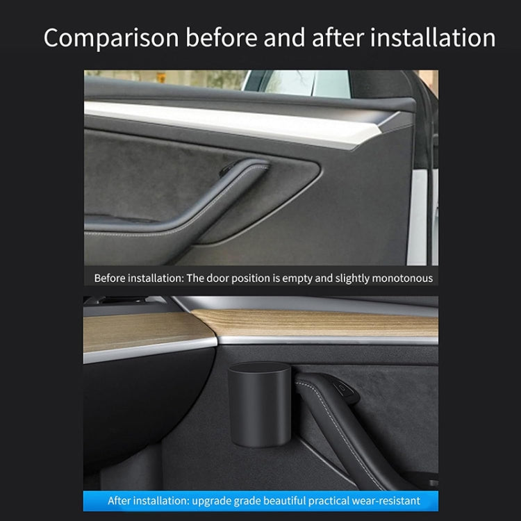 For Tesla Model Y / 3 4pcs / Set Car Door Water Cup Storage Holder - Car Drink Holders by PMC TechLife | Online Shopping South Africa | PMC TechLife | Buy Now Pay Later Mobicred