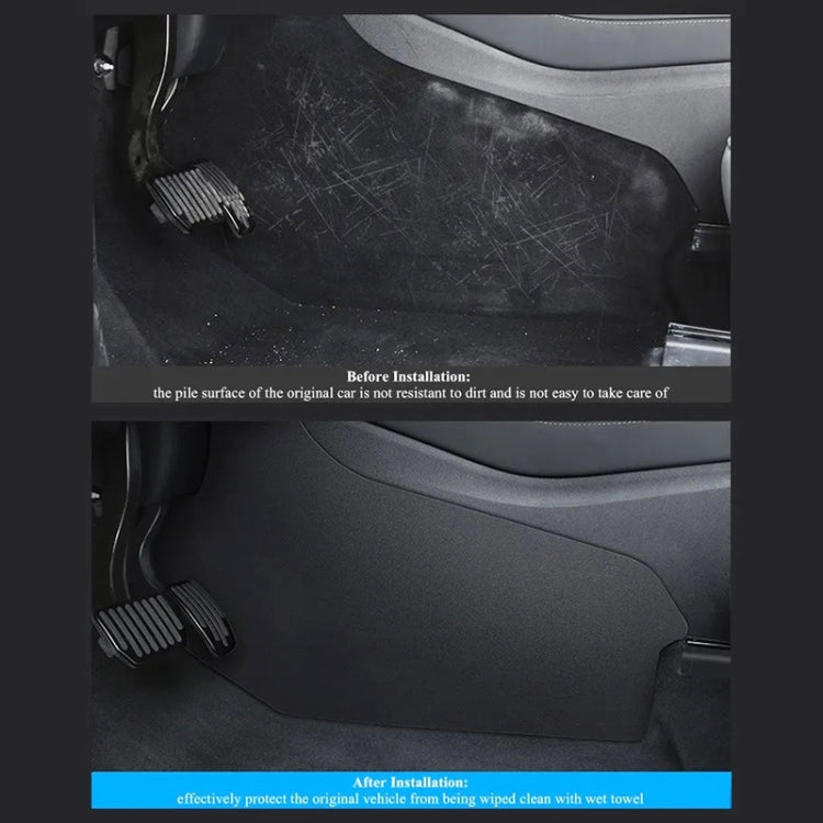 For Tesla Model Y 2pcs / Set Car Center Console Side Anti-Kick Pad - Car Interior Mouldings by PMC TechLife | Online Shopping South Africa | PMC TechLife | Buy Now Pay Later Mobicred
