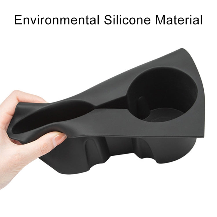 For Tesla Model 3 / Y Car Center Console Water Cup Holder All-inclusive Protective Pad (Grey) - Car Drink Holders by PMC TechLife | Online Shopping South Africa | PMC TechLife | Buy Now Pay Later Mobicred