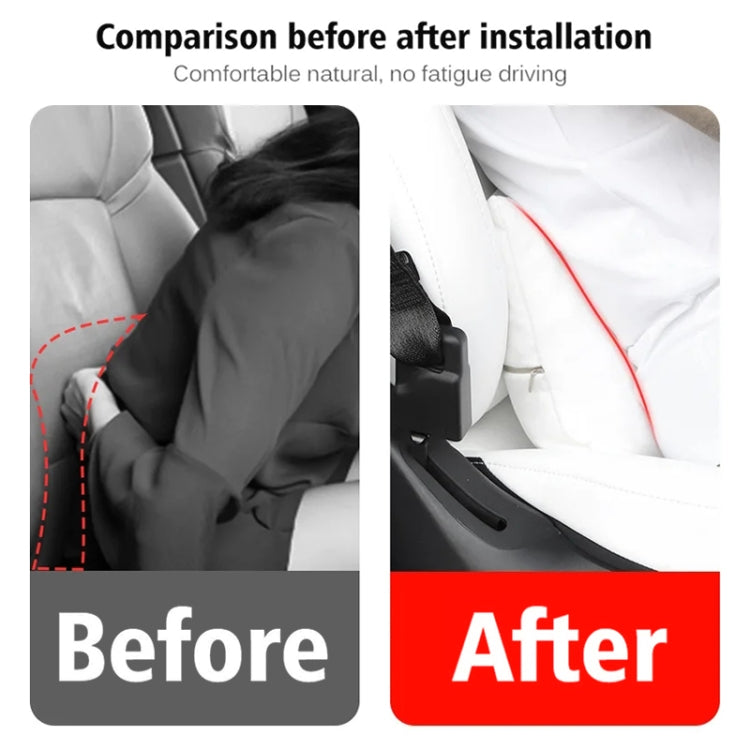 For Tesla Model 3 / Y Car Seat Lumbar Support Pillow (Black) - Seat Accessories by PMC TechLife | Online Shopping South Africa | PMC TechLife | Buy Now Pay Later Mobicred