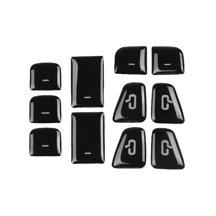 For Tesla Model 3 / Y 11pcs / Set Car Window Lift Button PU Adhesive Decorative Sticker - Car Interior Mouldings by PMC TechLife | Online Shopping South Africa | PMC TechLife | Buy Now Pay Later Mobicred
