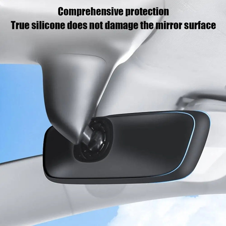 For Tesla Model 3 / Y Car Interior Rearview Mirror Silicone Protective Cover (White) - Interior Mirrors by PMC TechLife | Online Shopping South Africa | PMC TechLife | Buy Now Pay Later Mobicred
