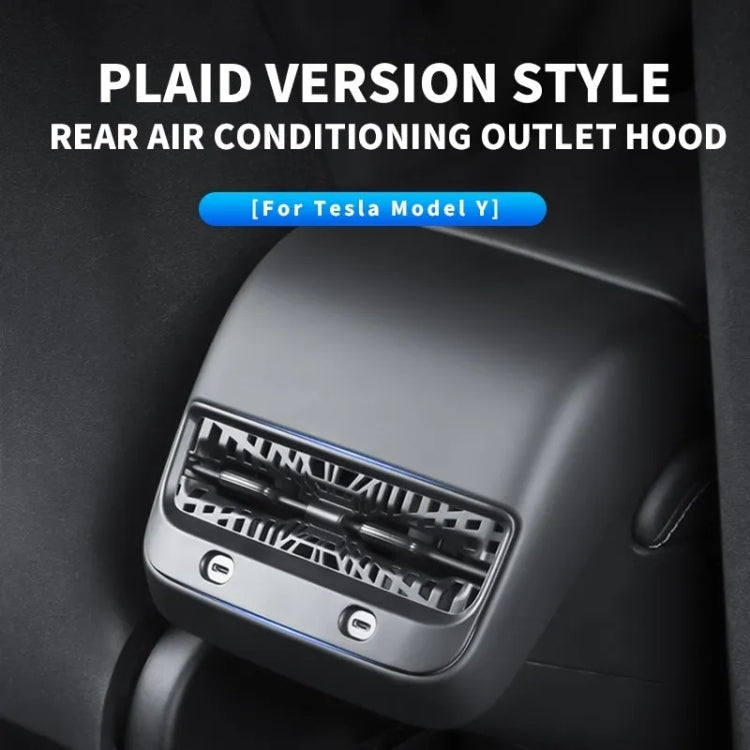 For Tesla Model Y 2021-2023 Car Rear Air Conditioning Outlet Protective Cover - Air Conditioning System by PMC TechLife | Online Shopping South Africa | PMC TechLife | Buy Now Pay Later Mobicred
