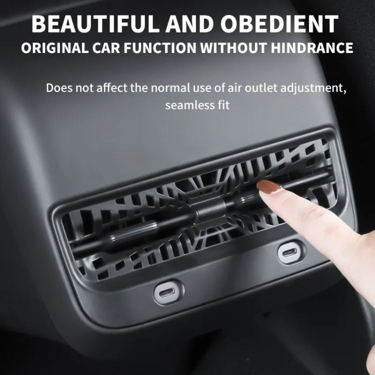 For Tesla Model Y 2021-2023 Car Rear Air Conditioning Outlet Protective Cover - Air Conditioning System by PMC TechLife | Online Shopping South Africa | PMC TechLife | Buy Now Pay Later Mobicred