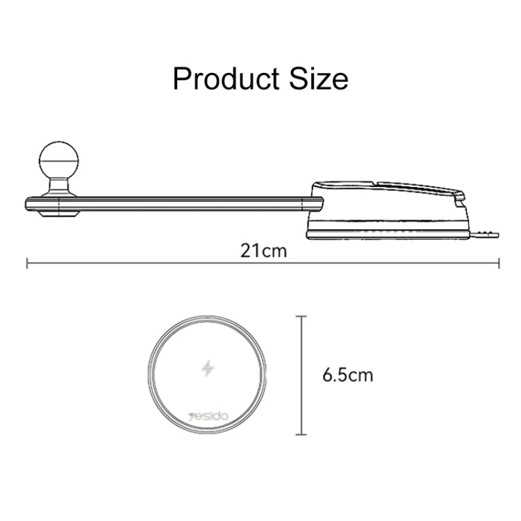 Yesido C311 Semiconductor Cooling 15W Magnetic Wireless Charging Car Holder (Black) - free shipping - PMC TechLife - Order now!
