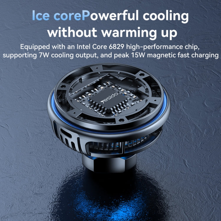 Yesido C311 Semiconductor Cooling 15W Magnetic Wireless Charging Car Holder (Black) - free shipping - PMC TechLife - Order now!