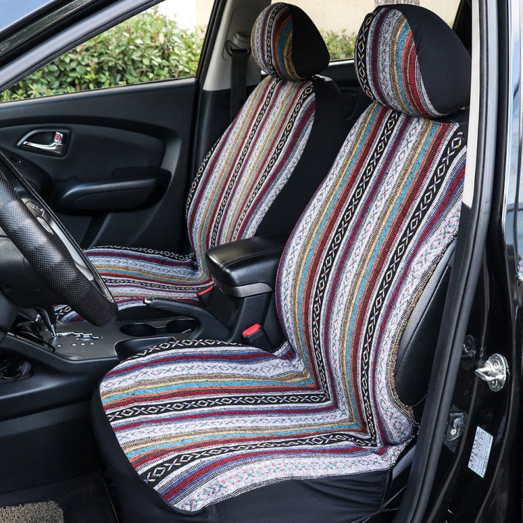 TIROL T25941 General Car Ethnic Style Double Front Seat Protective Cover - free shipping - PMC TechLife - Order now!