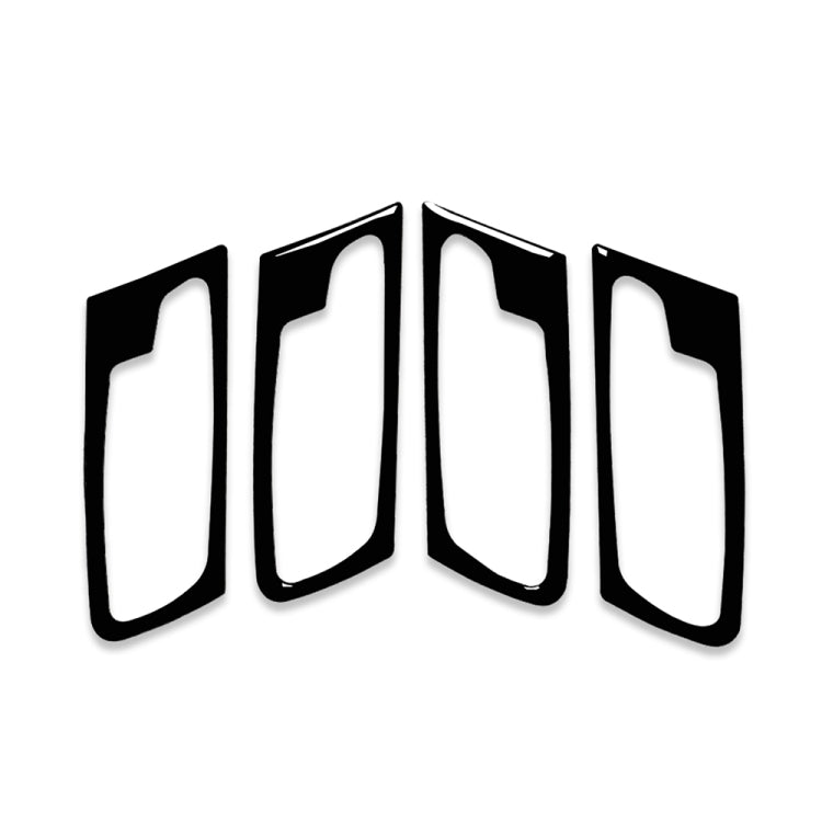 4pcs Set For BMW X5 E70 2008-2014 Car Door Handle Decorative Sticker, Left and Right Drive Universal(Black) - Car Interior Mouldings by PMC TechLife | Online Shopping South Africa | PMC TechLife | Buy Now Pay Later Mobicred